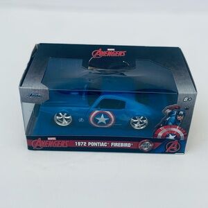 Jada Toys Marvel Avengers 1972 Pontiac Firebird Captain America Die Cast Car